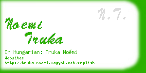 noemi truka business card